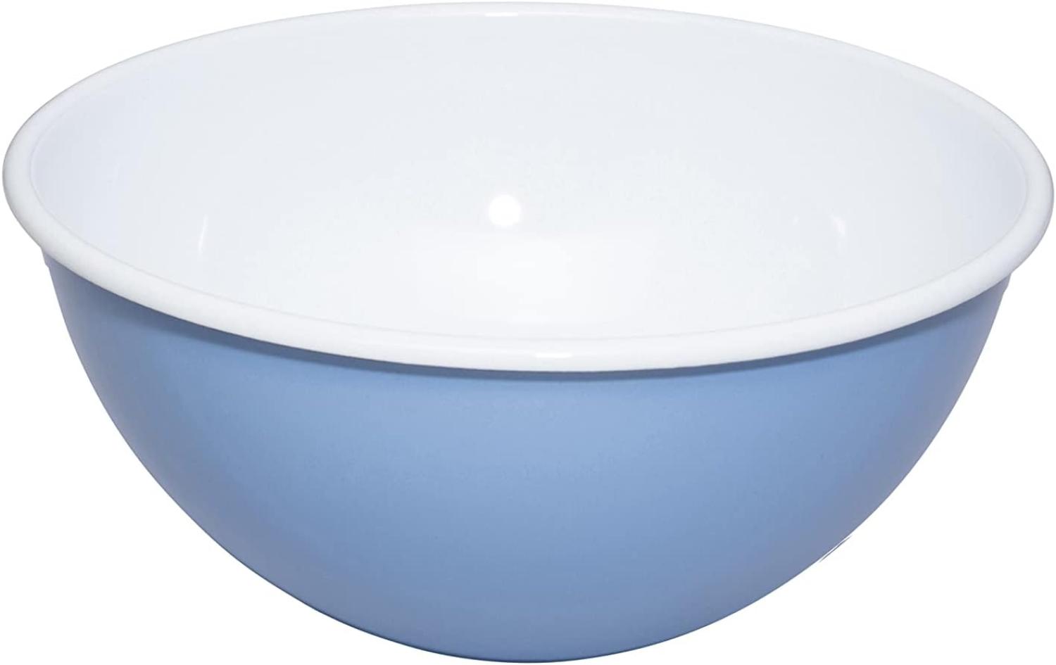 Riess Obstschüssel Emaille Salatschüssel | 22cm Medium Blue Bild 1