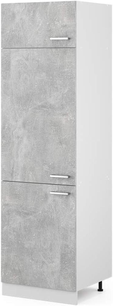 Vicco Küchenschrank R-Line Hängeschrank Unterschrank Küchenzeile Küchenunterschrank Arbeitsplatte, Möbel verfügbar in anthrazit und weiß (Beton ohne Arbeitsplatte, Kühlumbauschrank 60 cm) Bild 1