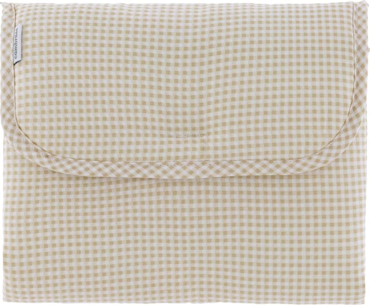 Cambrass - Wickelunterlage 60x40 cm 60 x 40 x 1 cm Vichy10 Beige Bild 1