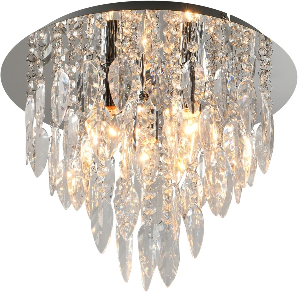 Kronleuchte CRIS 10.026.38.03.01 Ø38CM Chrom pol, klar mit Besätzen Bild 1