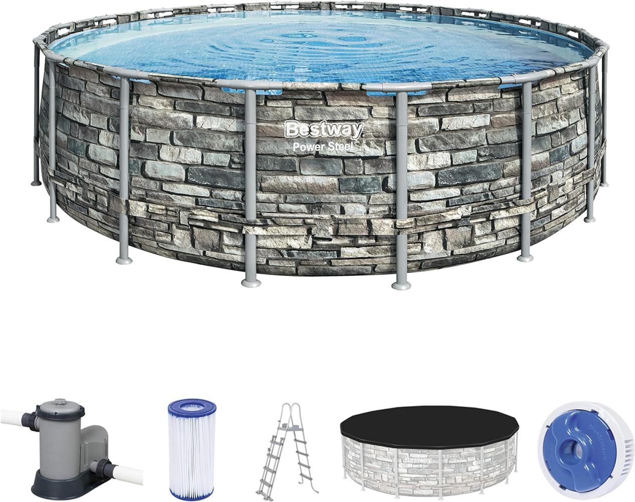 Bestway Power Steel Swimming Pool 549x132 cm 92854 Bild 1