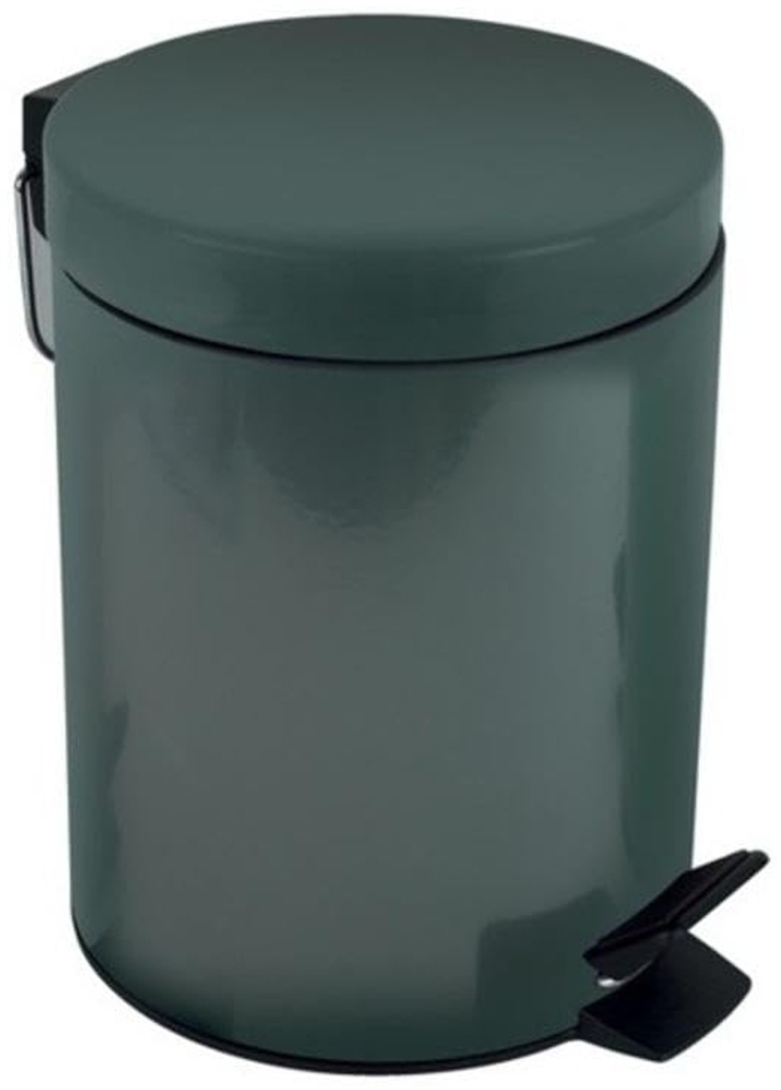 Spirella Kosmetikeimer "Sydney Dunkelgrün" Mülleimer Treteimer Abfalleimer - 3 Liter – mit herausnehmbaren Inneneimer Bild 1