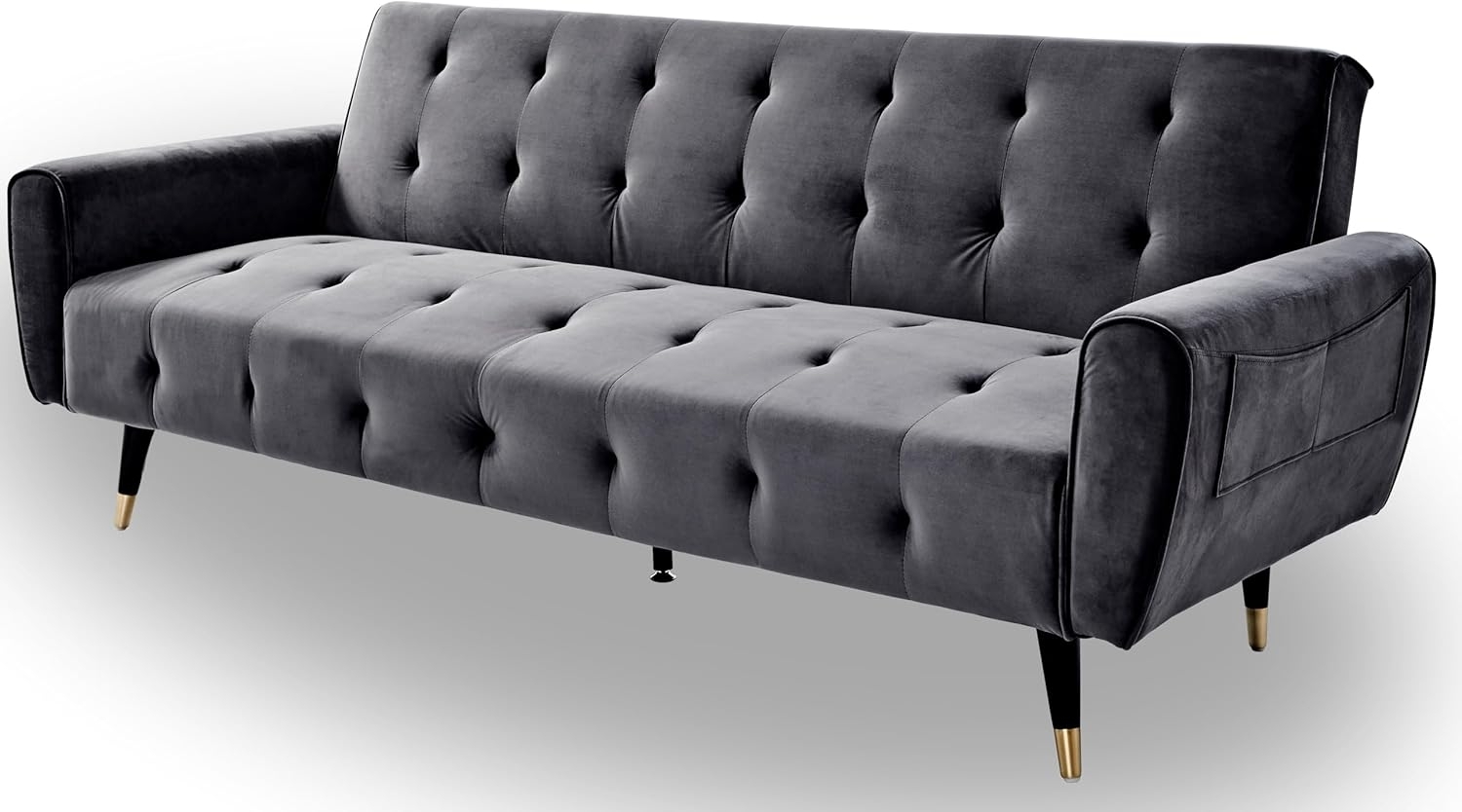 Jahnke SCHLAFSOFA Chillax Dream Samt Platin Grau Bild 1