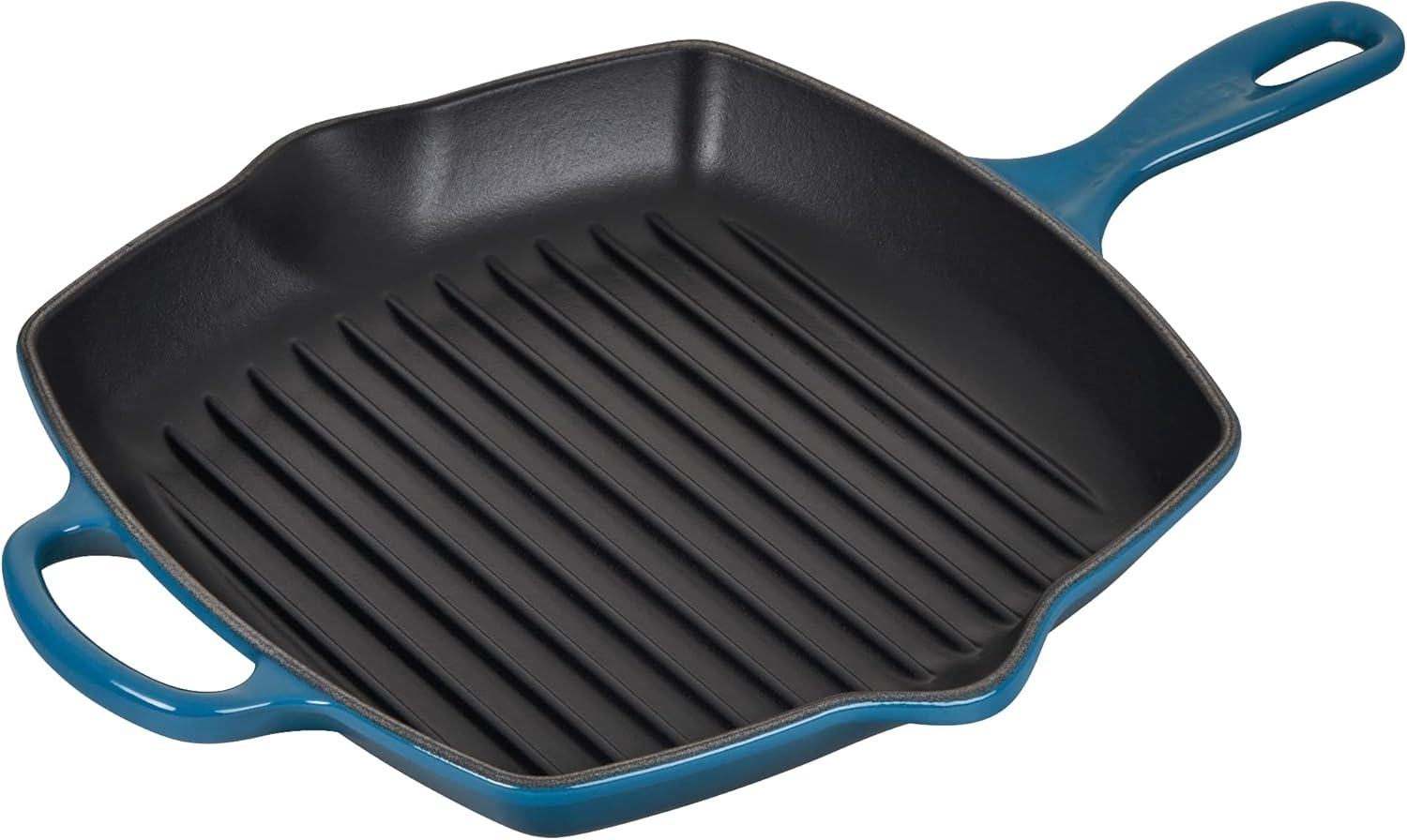 Le Creuset Signature Gusseisen-Grillpfanne Quadratisch 26 cm Deep Teal Bild 1