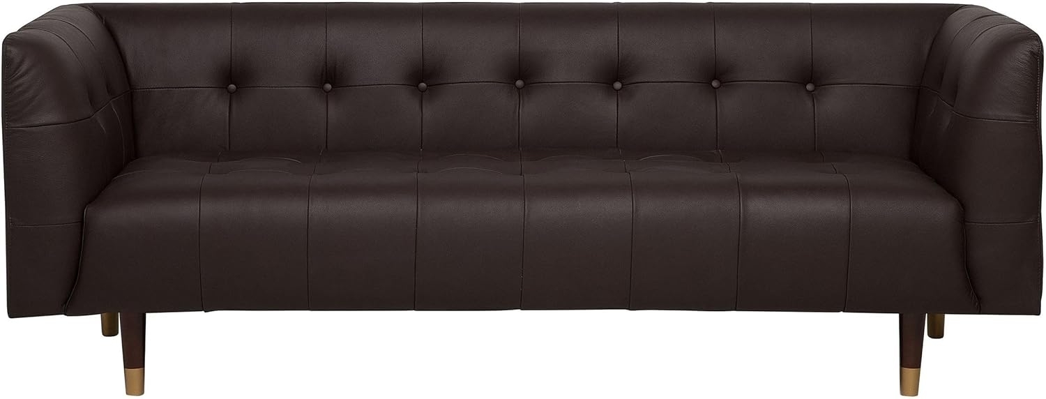 3-Sitzer Sofa Leder braun BYSKE Bild 1