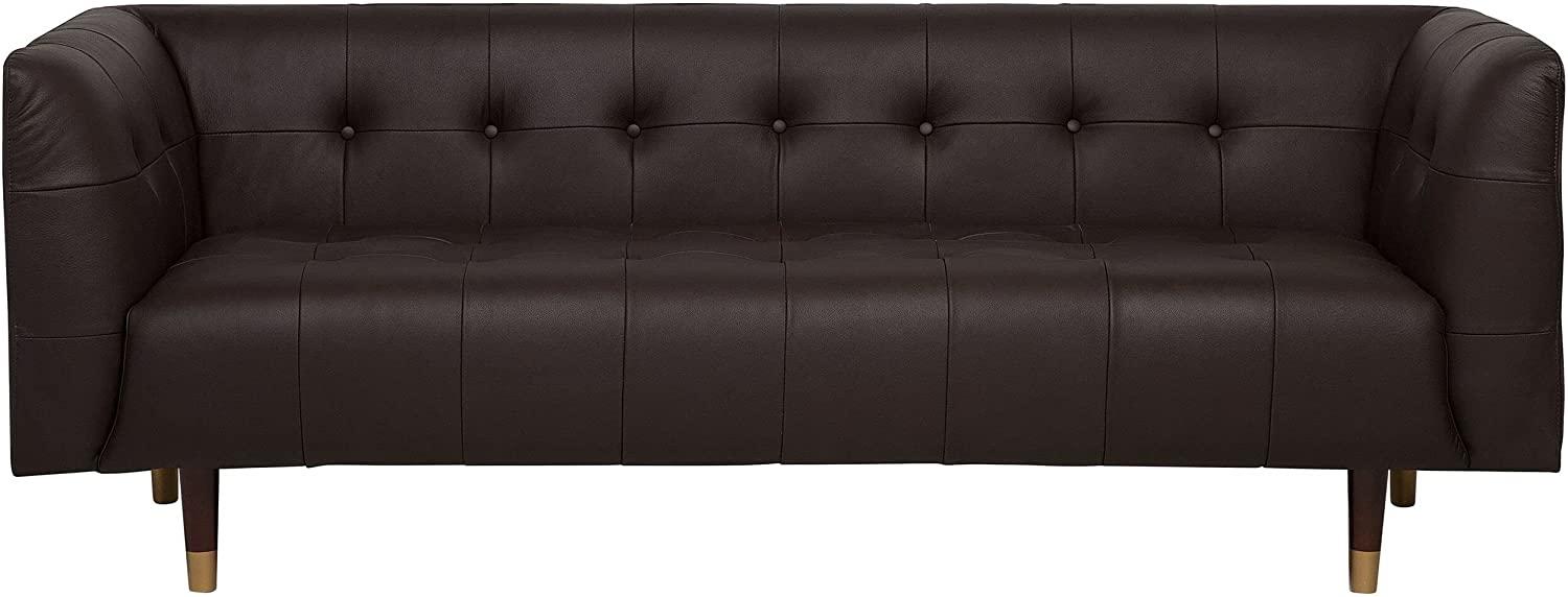 3-Sitzer Sofa Leder braun BYSKE Bild 1