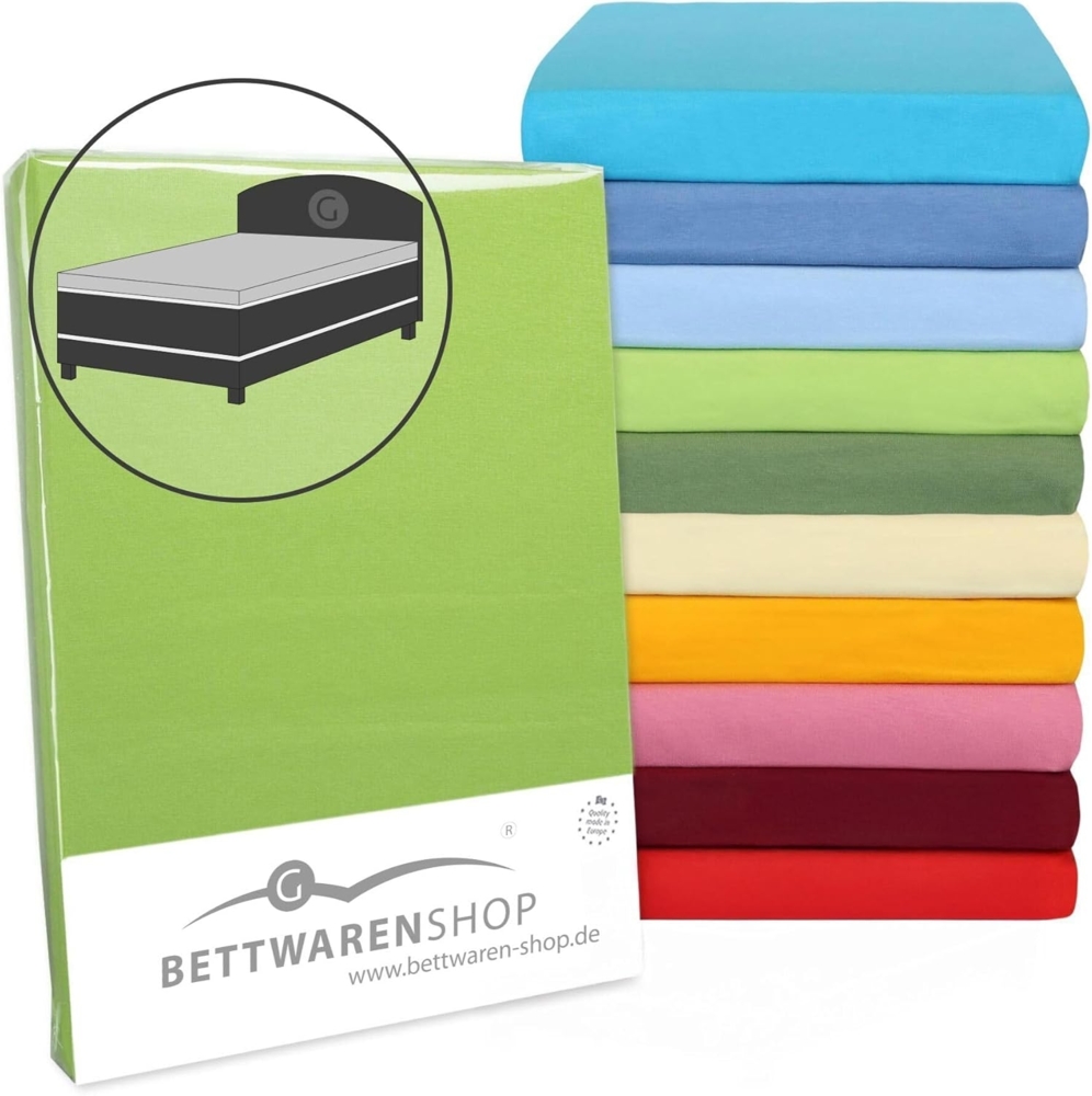 BettwarenShop Topper Spannbettlaken Hausmarke Vario|90x190 - 100x220 cm| brombeere Bild 1