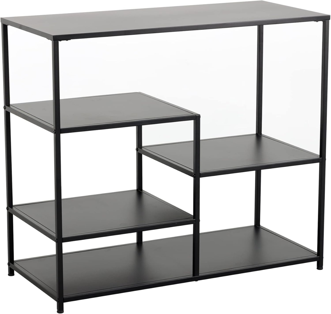 riess-ambiente Standregal DURA STEEL 90cm schwarz, 1-tlg, Wohnzimmer · Metall · 3 Fächer · Bücher · Konsolentisch · Schlafzimmer Bild 1