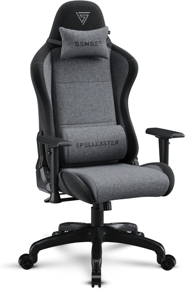 SENSE7 Spellcaster FUKU Gaming Stuhl - Alcantara - Ultimativer Komfort, 160° Neigung, Verstellbare Armlehnen, Atmungsaktiver HR-Schaum - Für Büro oder Gaming, Elegantes Design Bild 1