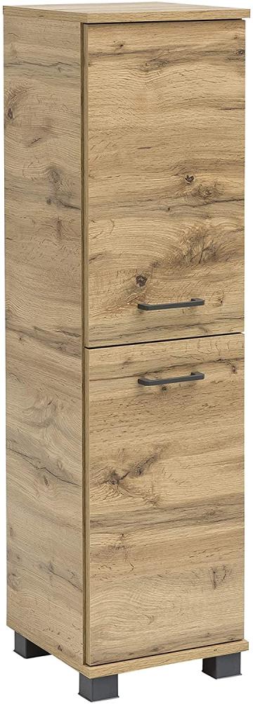 Schildmeyer Nora Highboard 144980, Eiche Landhaus Dekor, 30,3 x 32,6 x 117 cm (B/T/H) Bild 1