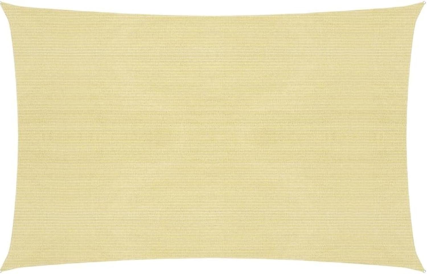 Sonnensegel 160 g/m² Beige 2,5x3 m HDPE Bild 1