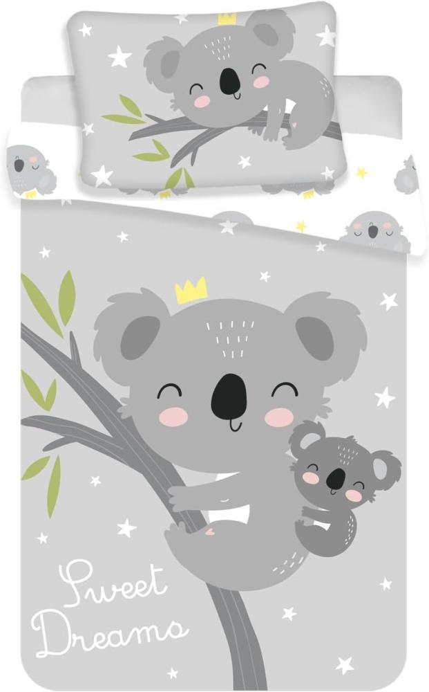 Baby Bettwäsche mit Koala 100x135 cm 100% Baumwolle Bild 1