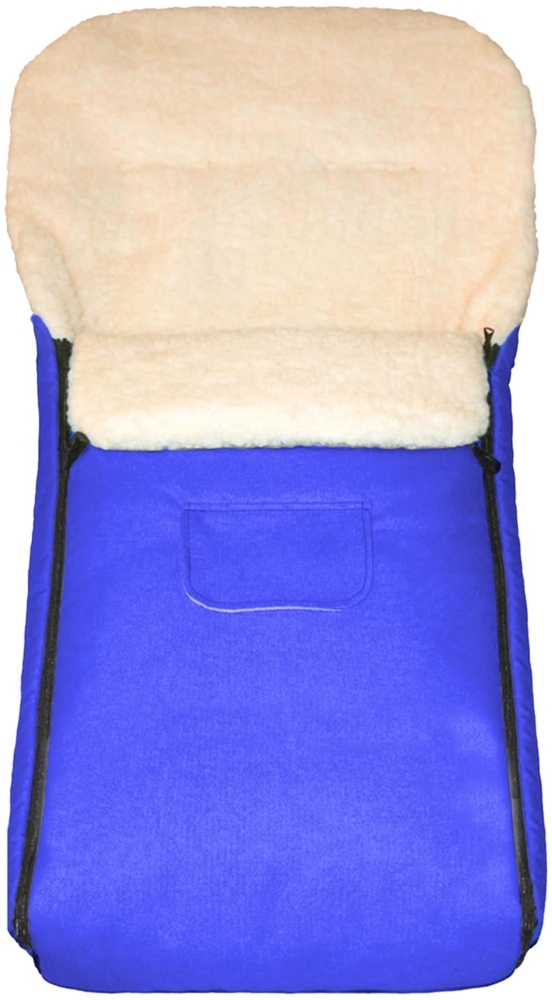 Baby-Joy Fußsack Fußsack KAI XL 105cm Lammwolle Winterfußsack Thermo Babyfußsack 6 Mon, Wetterfest, Thermo-warm und Ultraweich Bild 1