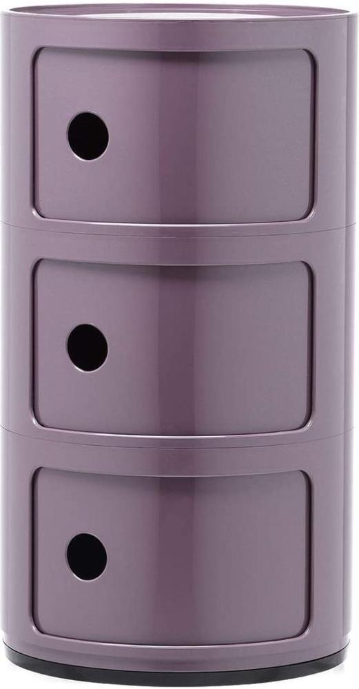 Kartell Componibili, 3 Elements, Violet, Runde Basis Bild 1