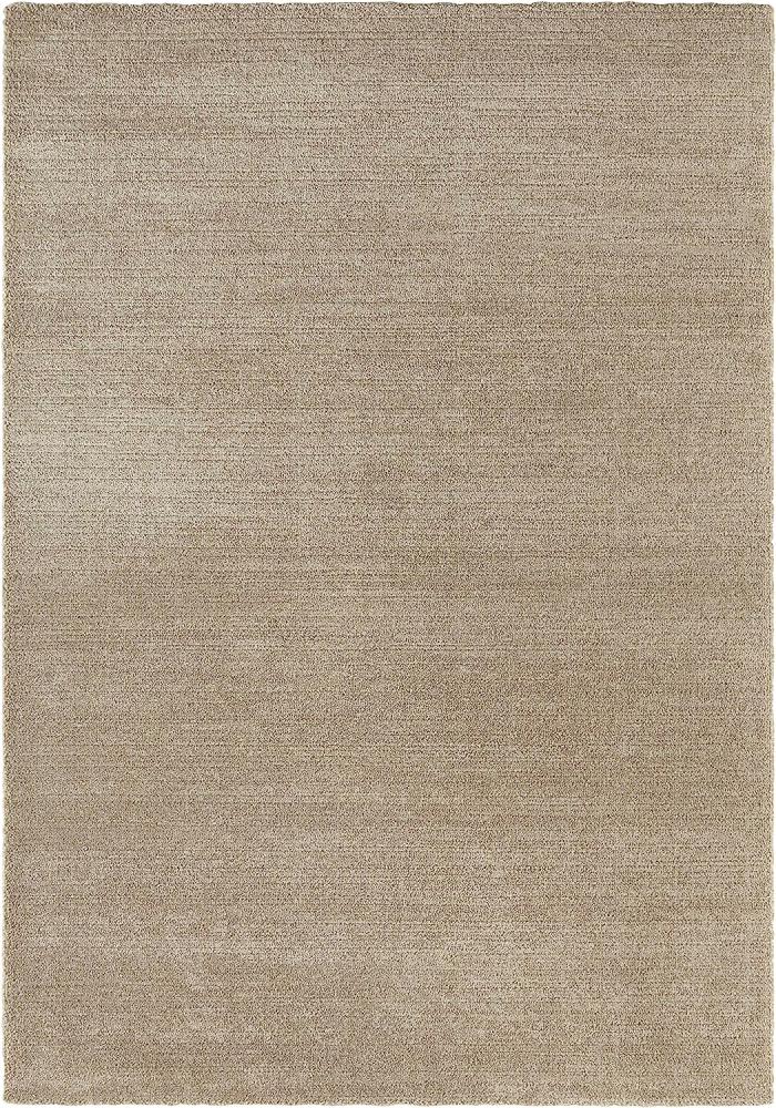 Kurzflor Teppich Loos Beige Braun - 200x290x1,4cm Bild 1