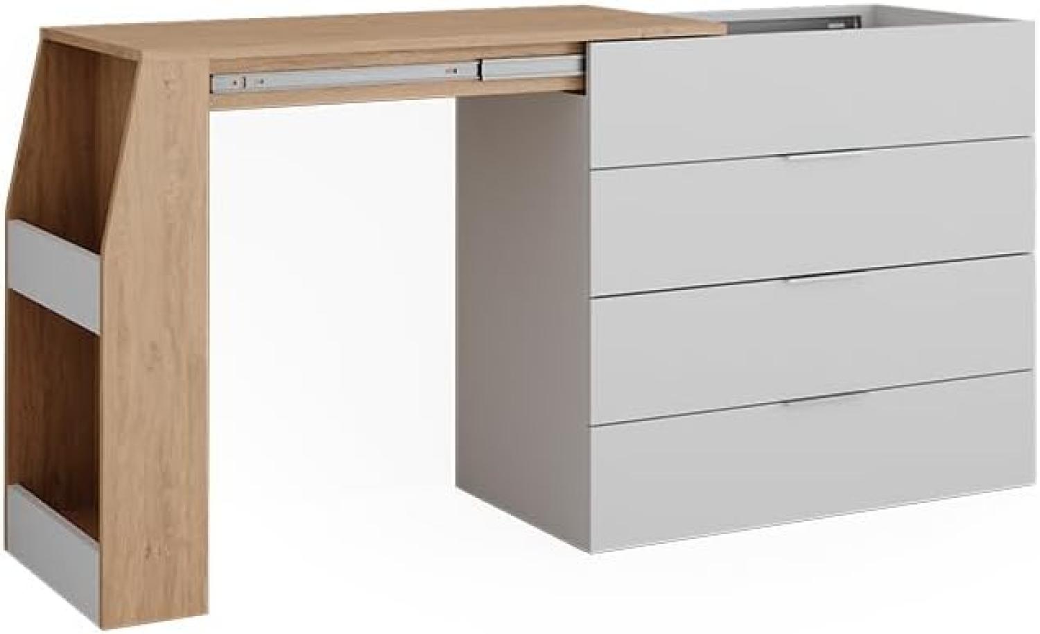 Vicco Basteltisch Iva Artisan Weiß 98,5 x 80 cm ausklappbar Bild 1