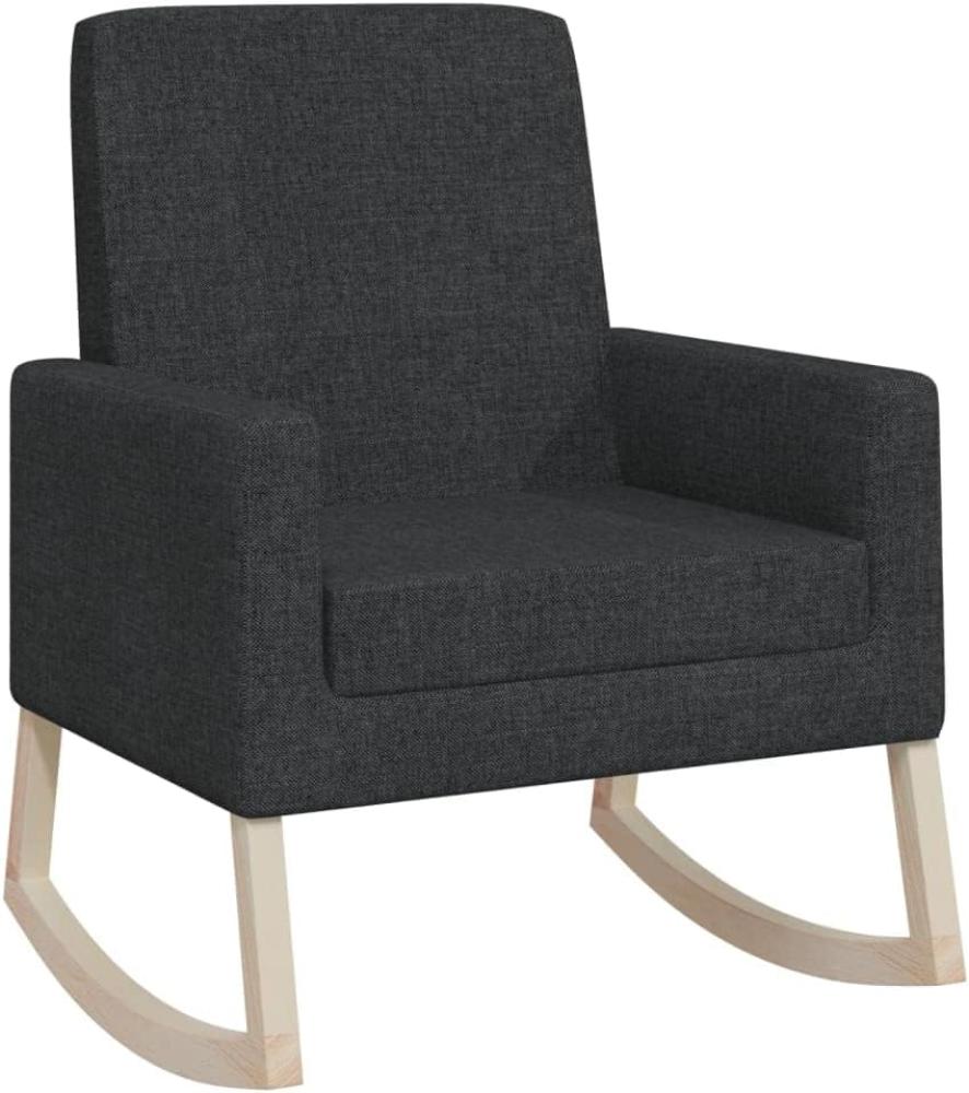 Schaukelstuhl Schwarz Stoff [329417] Bild 1