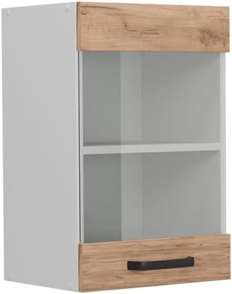 Vicco Küchenglasschrank R-Line, Goldkraft Eiche, 40 cm Bild 1