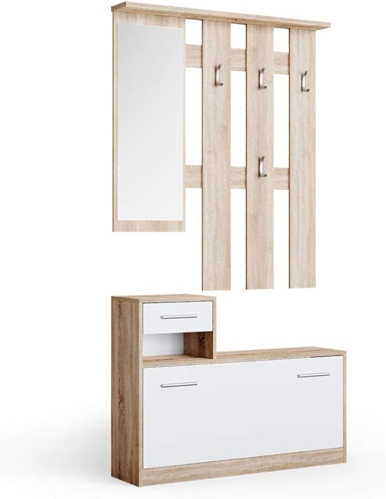 Vicco Flurgarderobe Set Billy sonoma Garderobe Dielengarderobe Kompaktgarderobe Bild 1