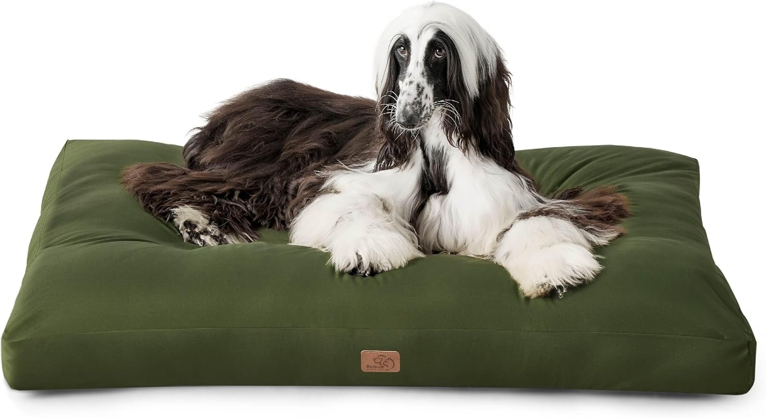 BEDSURE Hundekissen Grosse Hunde waschbar - 120x90 cm hundematratze XXL für große, mittelgroße Hunde Outdoor gepolstert Hundematte grün in 10cm Höhe?XL Kühlmatte für Haustiere Bild 1