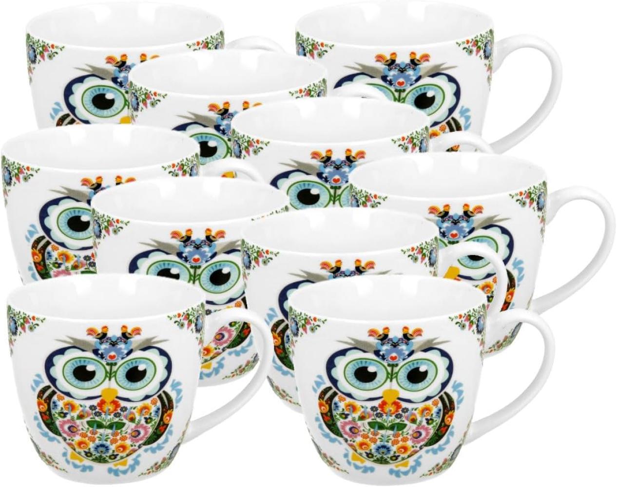 DUO ETNO Becher 460 ml ETNO OWL in Tragetasche, New Bone China Porzellan Bild 1