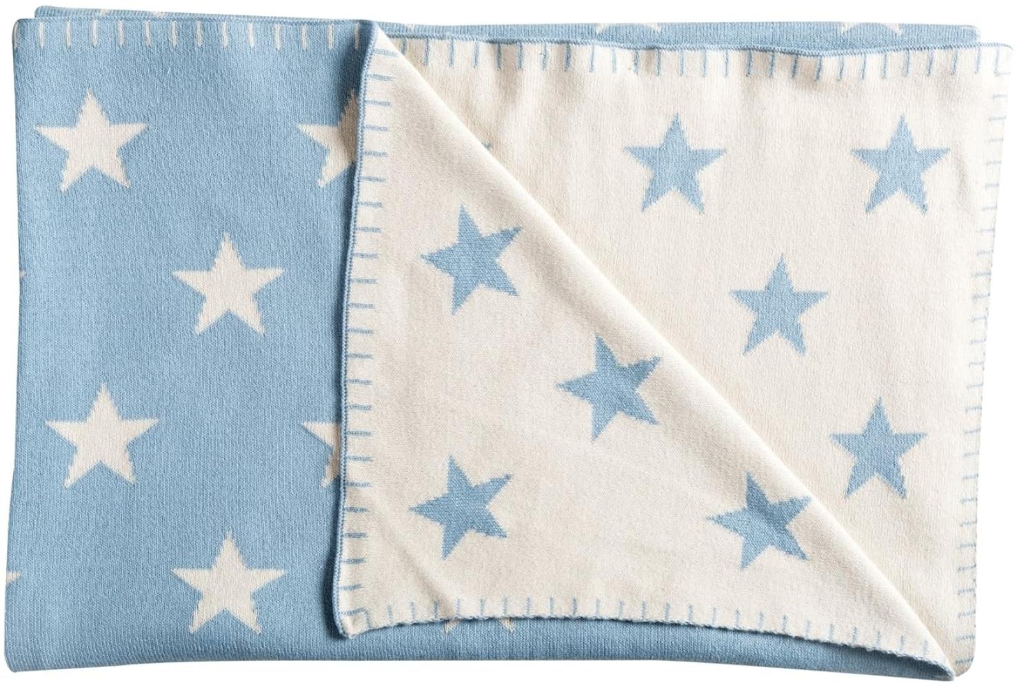 Schardt 'Big Star' Kuscheldecke hellblau/beige, 95x120 cm Bild 1