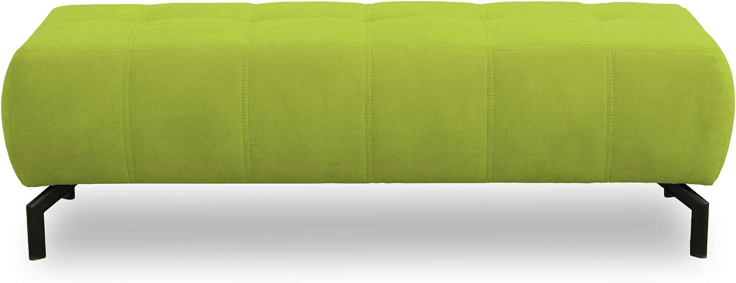 DOMO Collection Cunelli Hocker, Sitzhocker, Fußhocker, 153 x 62 x 45 cm, Polsterhocker in grün Bild 1