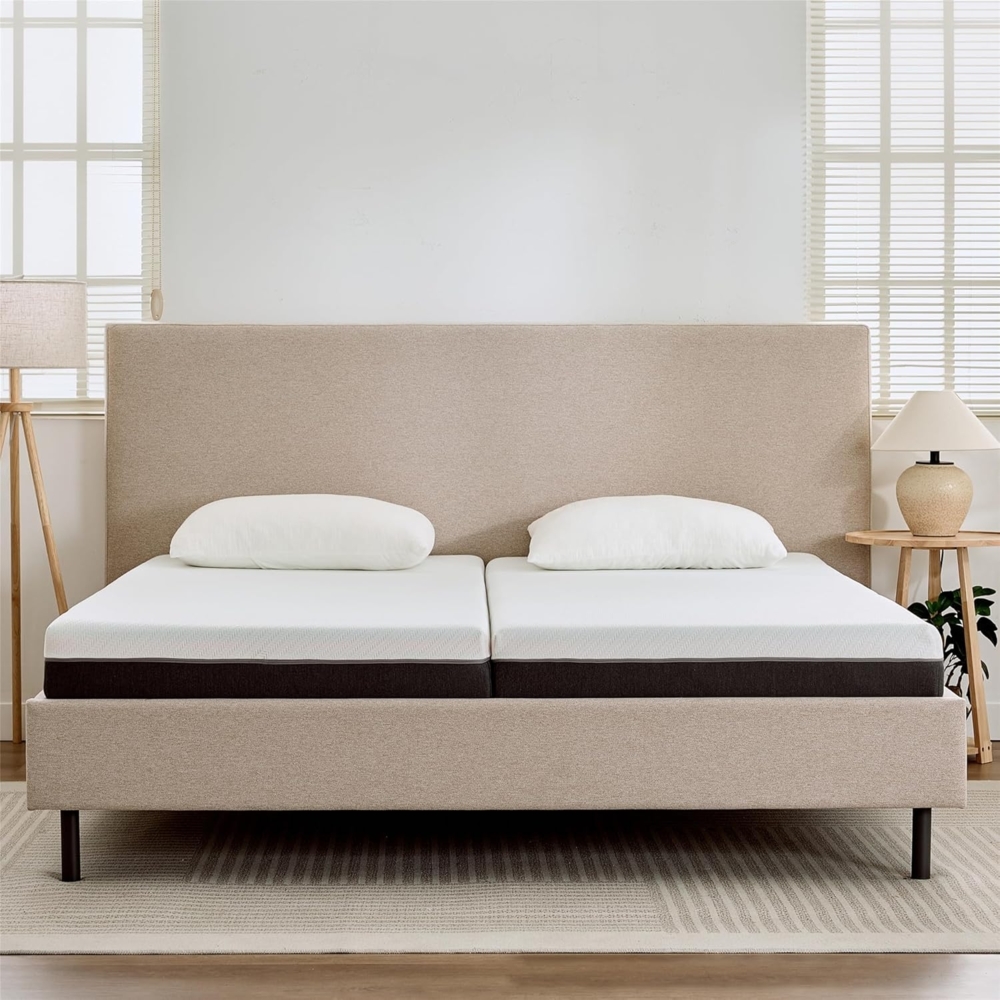 EGO HOME Matratze 90x200 cm 20 cm Hoch H3 Kaltschaummatratze mit 3-lagigem Kaltschaum & Beidseitig nutzbar - Druckentlastend, Punktelastisch, Atmungsaktiv, Rückenschonend, Öko-Tex Zertifiziert Bild 1