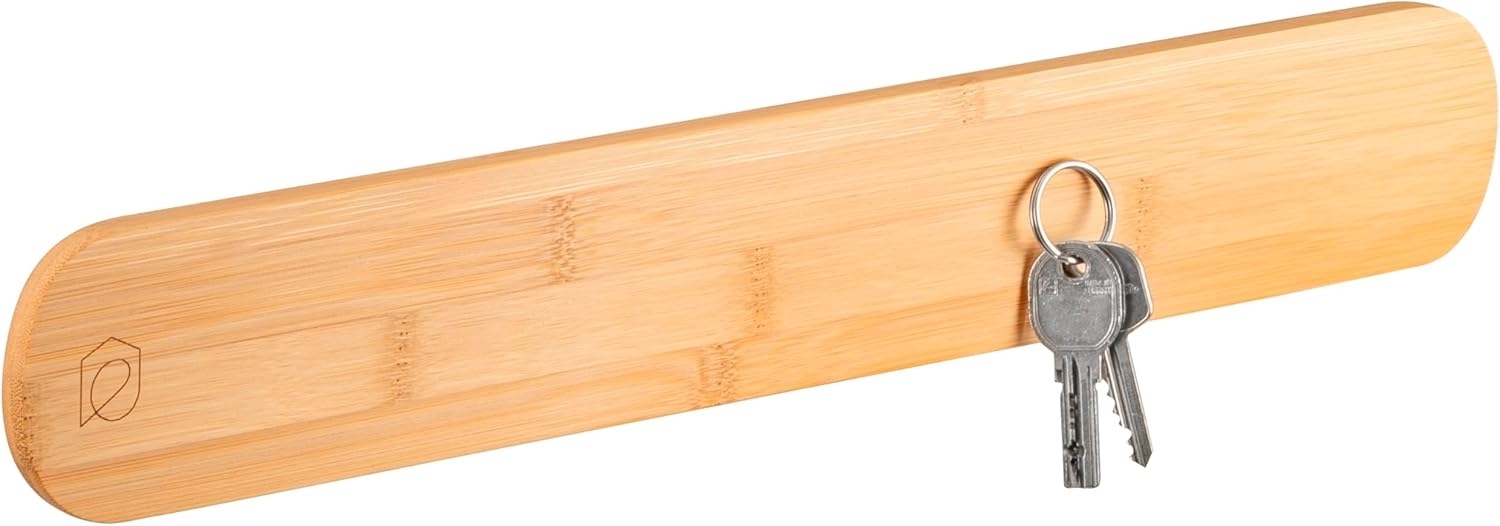 eluno Schlüsselkasten magnetische Schlüsselleiste aus Bambus Bild 1