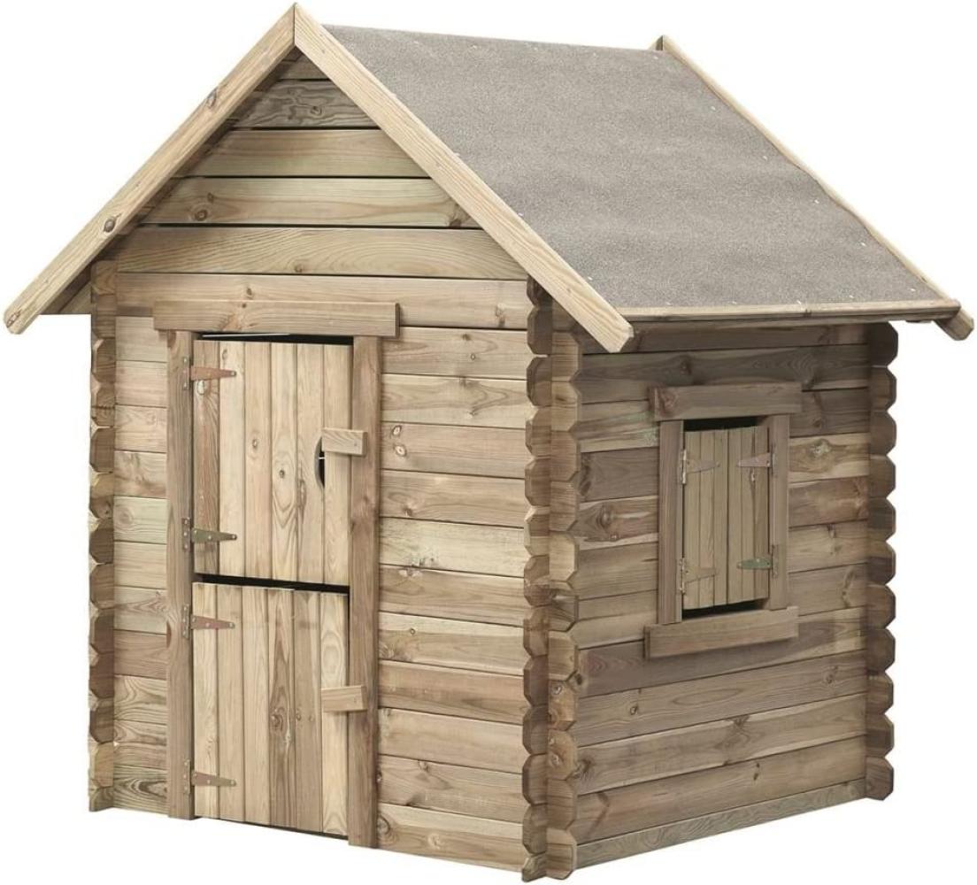 Swing King 'Spielhaus Louise', ab 3 Jahren, 120 x 120 x 160 cm, FSC-Kiefernholz, ab 10m² Bild 1