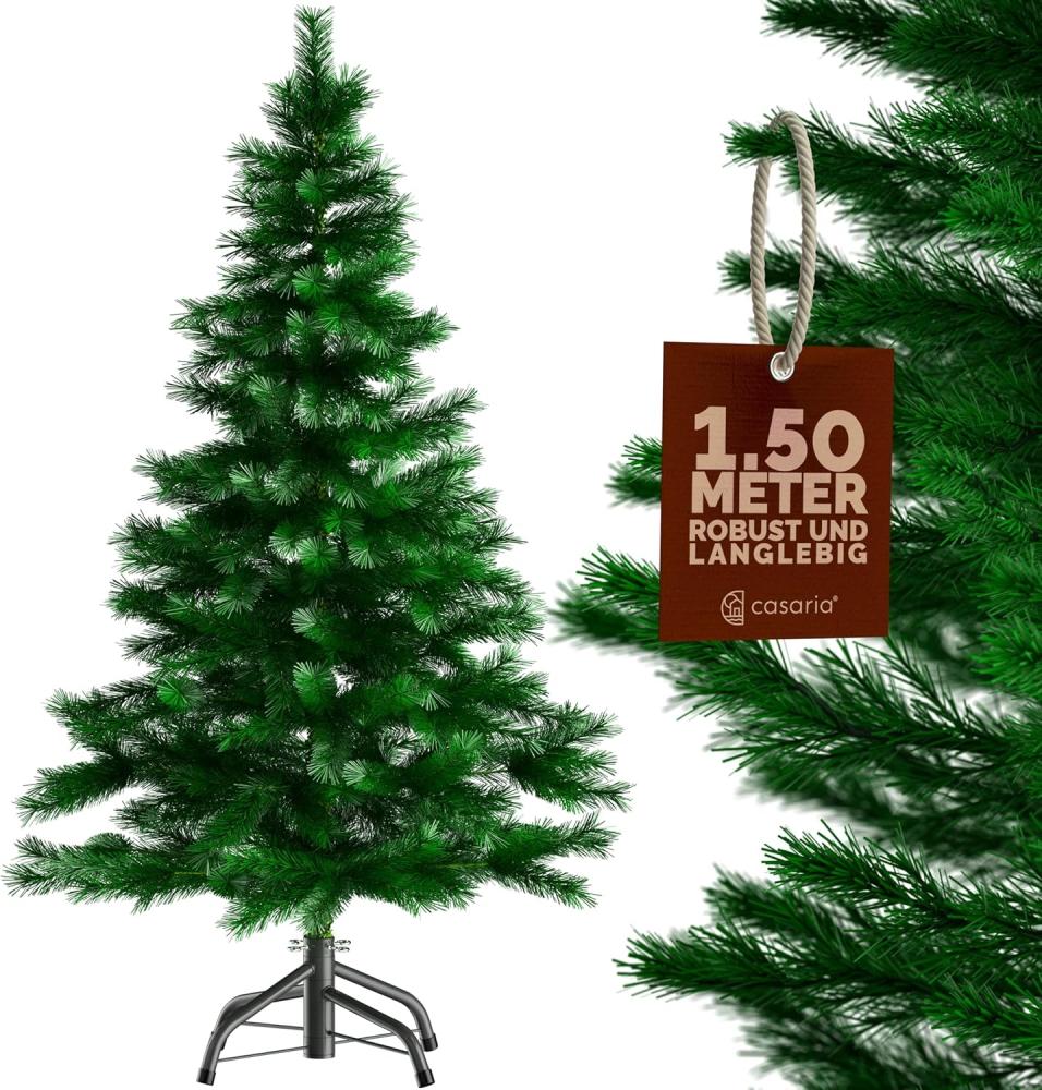 Casaria Künstlicher Weihnachtsbaum, 150 cm mit Metallständer 310 Spitzen Schneller Aufbau Weihnachten Bild 1