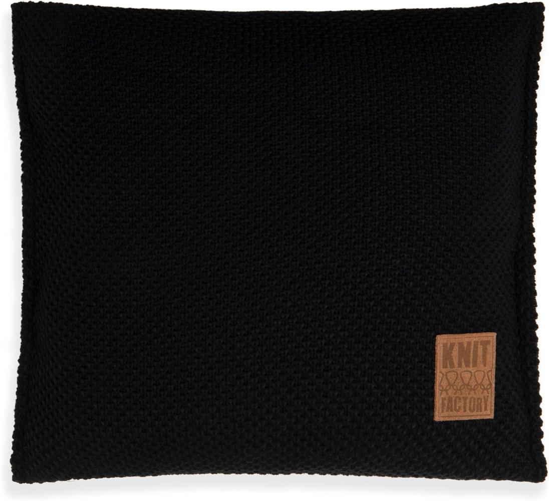 Knit Factory Lynn Kissen 50x50 cm Schwarz Bild 1