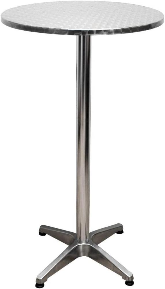 Bistro Stehtisch aus Aluminium, rund, H 110 cm Bild 1