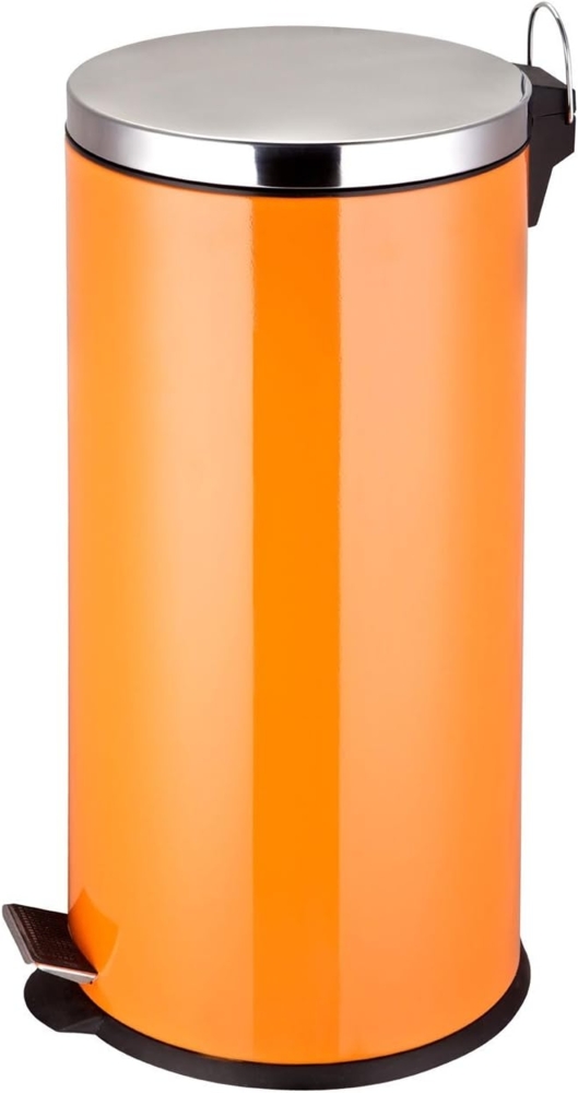 Premier Housewares Prime Furnishing Treteimer aus Edelstahl Orange Bild 1