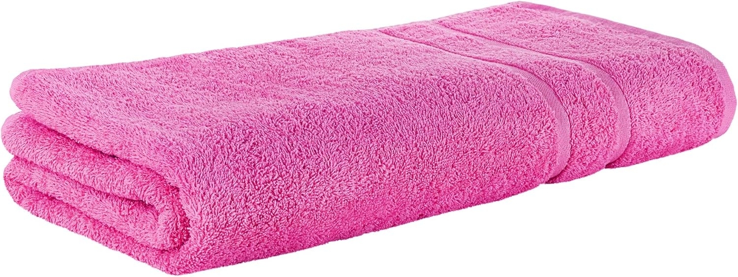 StickandShine Handtuch Handtücher Badetücher Saunatücher Dusch Gäste Pink Frottee Bild 1
