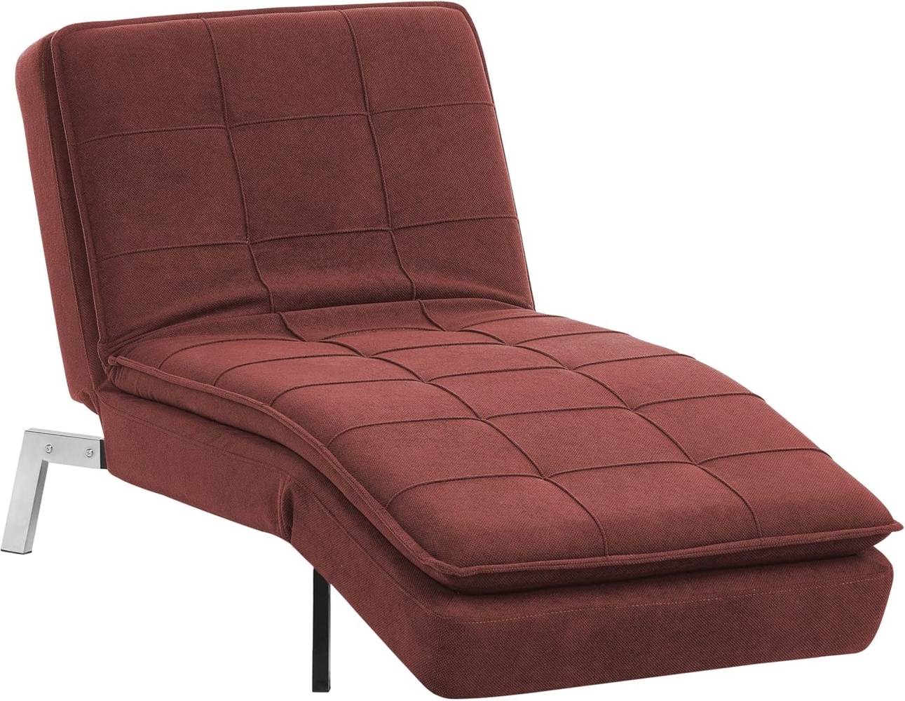 Chaiselongue rot verstellbar LOIRET Bild 1