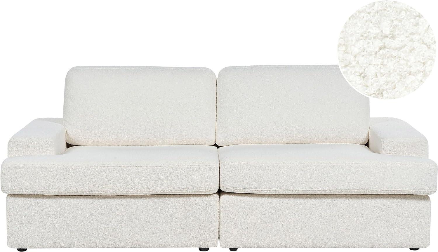 3-Sitzer Sofa Bouclé cremeweiß ALLA Bild 1