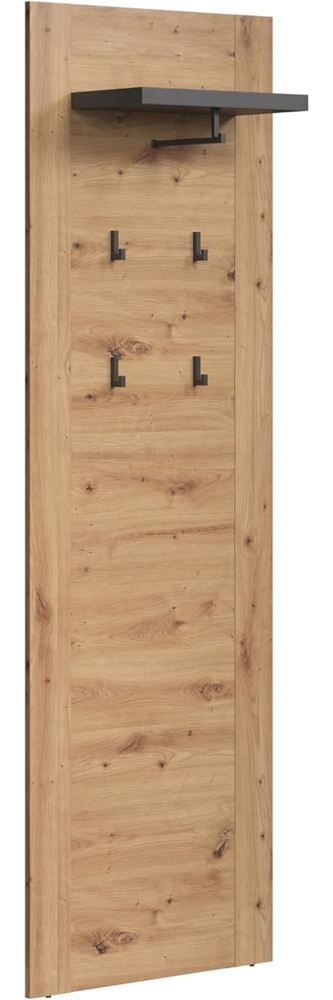 Garderobenpaneel Follow in Eiche Artisan und grau 62 x 199 cm Bild 1