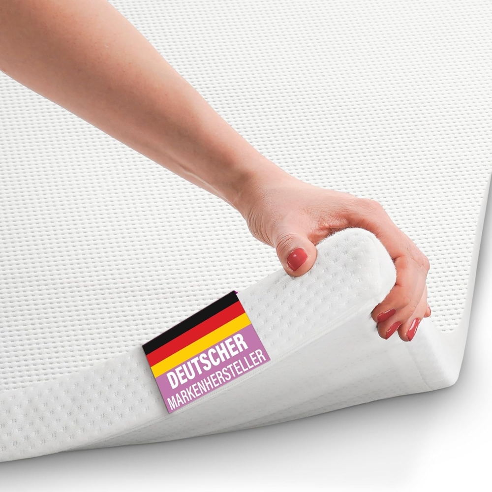 B!HOME Matratzentopper Matratze Matratzenauflage Topper Ideal für Boxspringbetten, Schlafsofas und Camping 180 x 200 x 4 Memory Schaum Bild 1