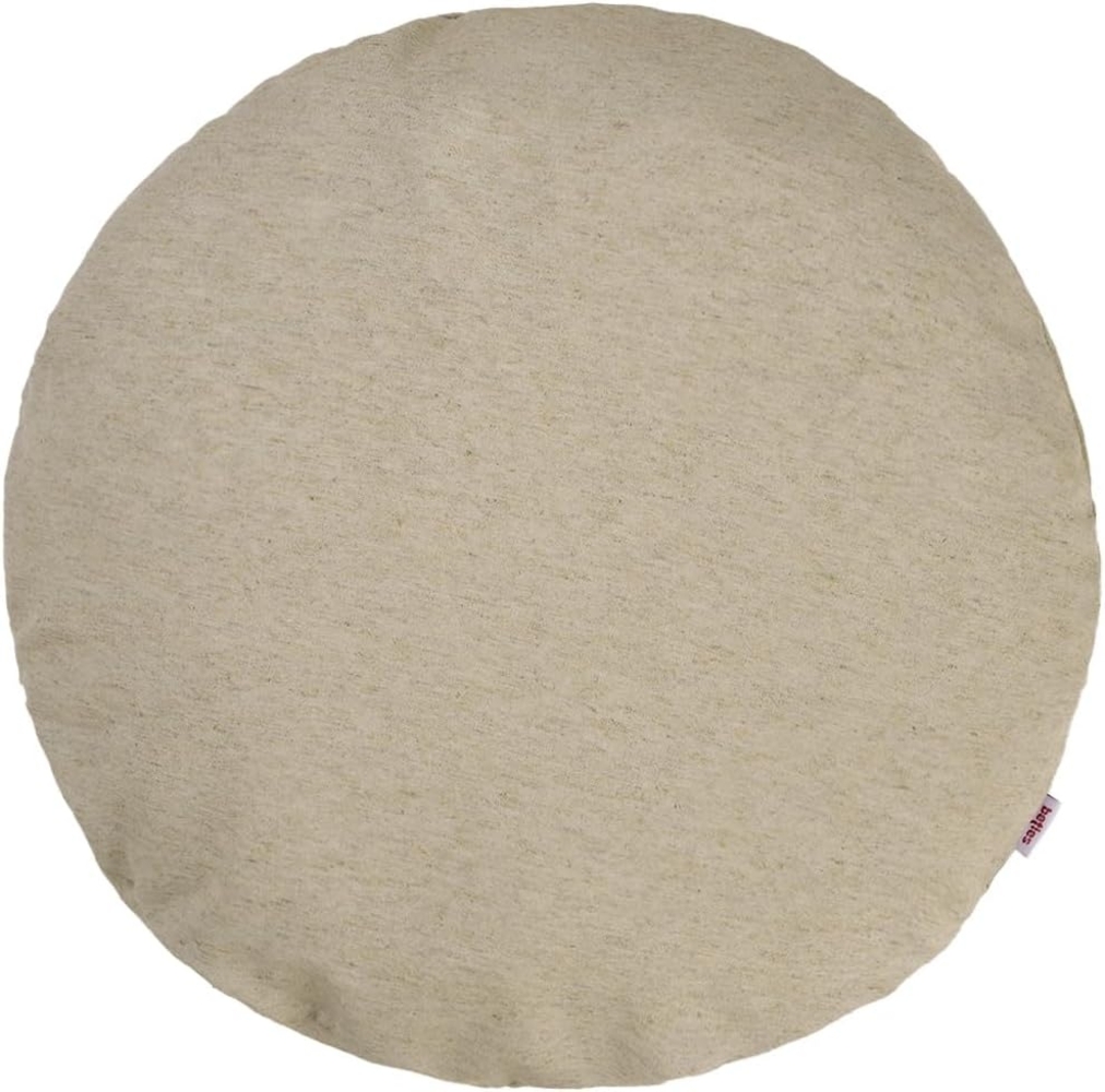 Kissenhülle rund ca. 100 cm Ø melange-beige beties "Wunschton" Bild 1