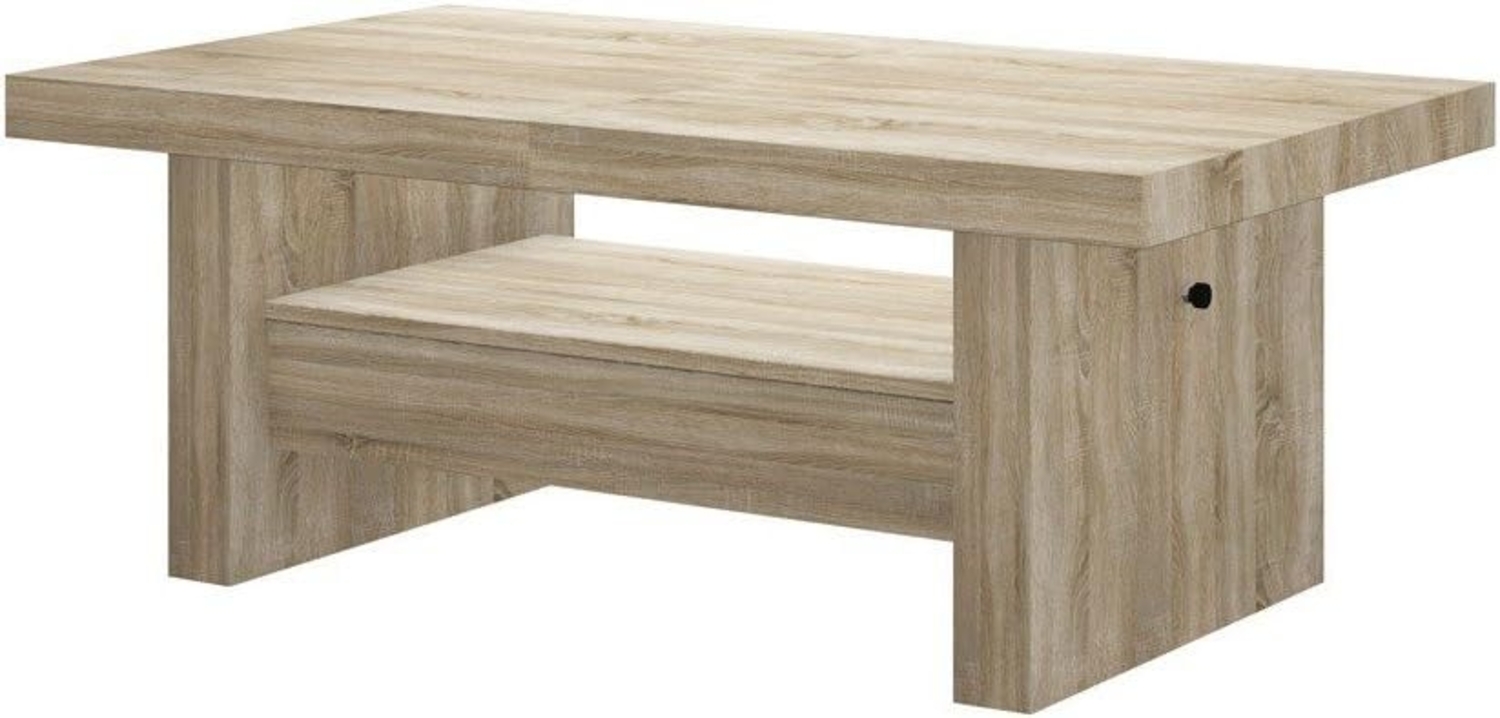 designimpex Couchtisch Aversa H-111 Sonoma Eiche Schublade höhenverstellbar ausziehbar, Funktionstisch, Wohnzimmertisch, Tisch, Esstisch, Sofatisch, Schublade Bild 1