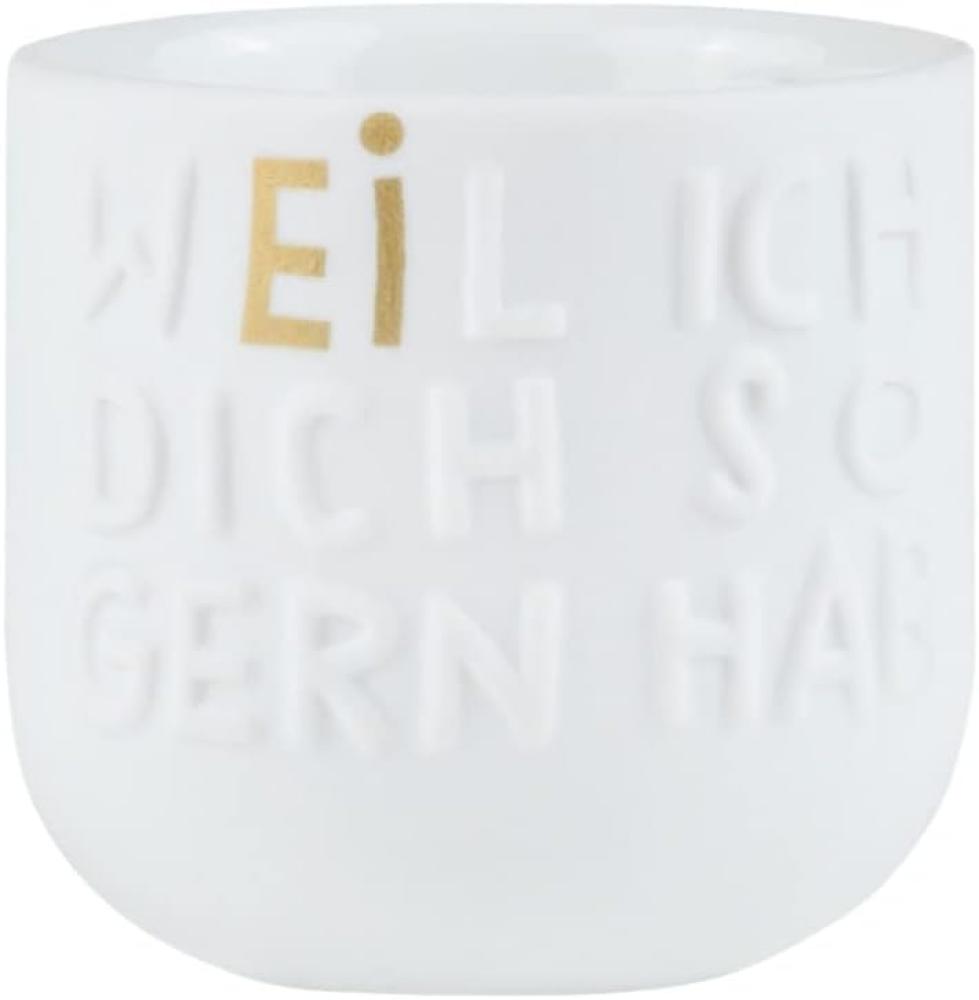 Eierbecher "WEIl ich dich so gern hab" - Räder Design Bild 1