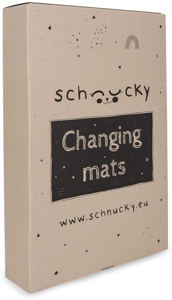 Schnucky Wickelauflage - weiche Baby Wickelunterlage, Wickeltischauflage, wasserdicht und abwaschbar, für Wickeltisch/Wickelkommode geeignet. [75 x 72 cm, Hipster] Bild 1