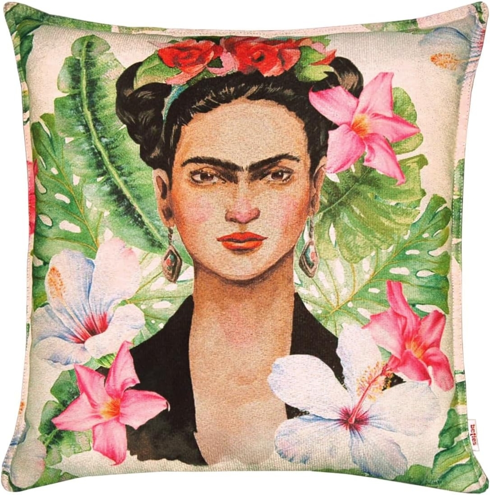 beties Kissenhülle POP-Collection, (1 Stück), Gobelin/Samt Wende-Kissenhülle mit Stehsaum Frida POP-ART ca. 45x45 cm Bild 1