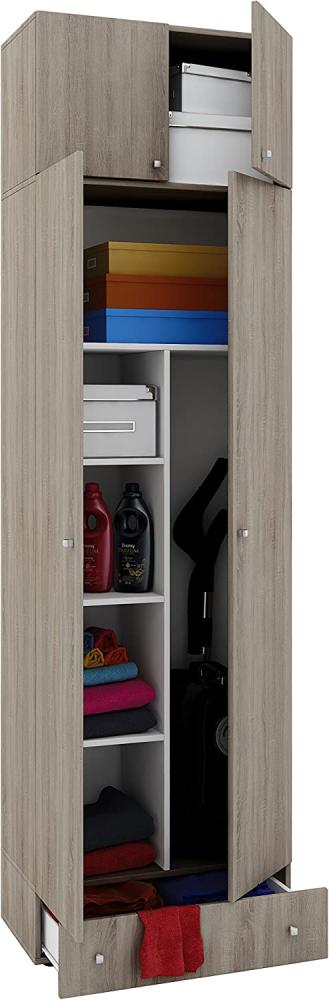 VCM Schrank Staubsauger Universal Mehrzweckschrank Putzschrank Holz sonoma-eiche 238 x 70 x 40 cm "Vandol" Auswahl Bild 1