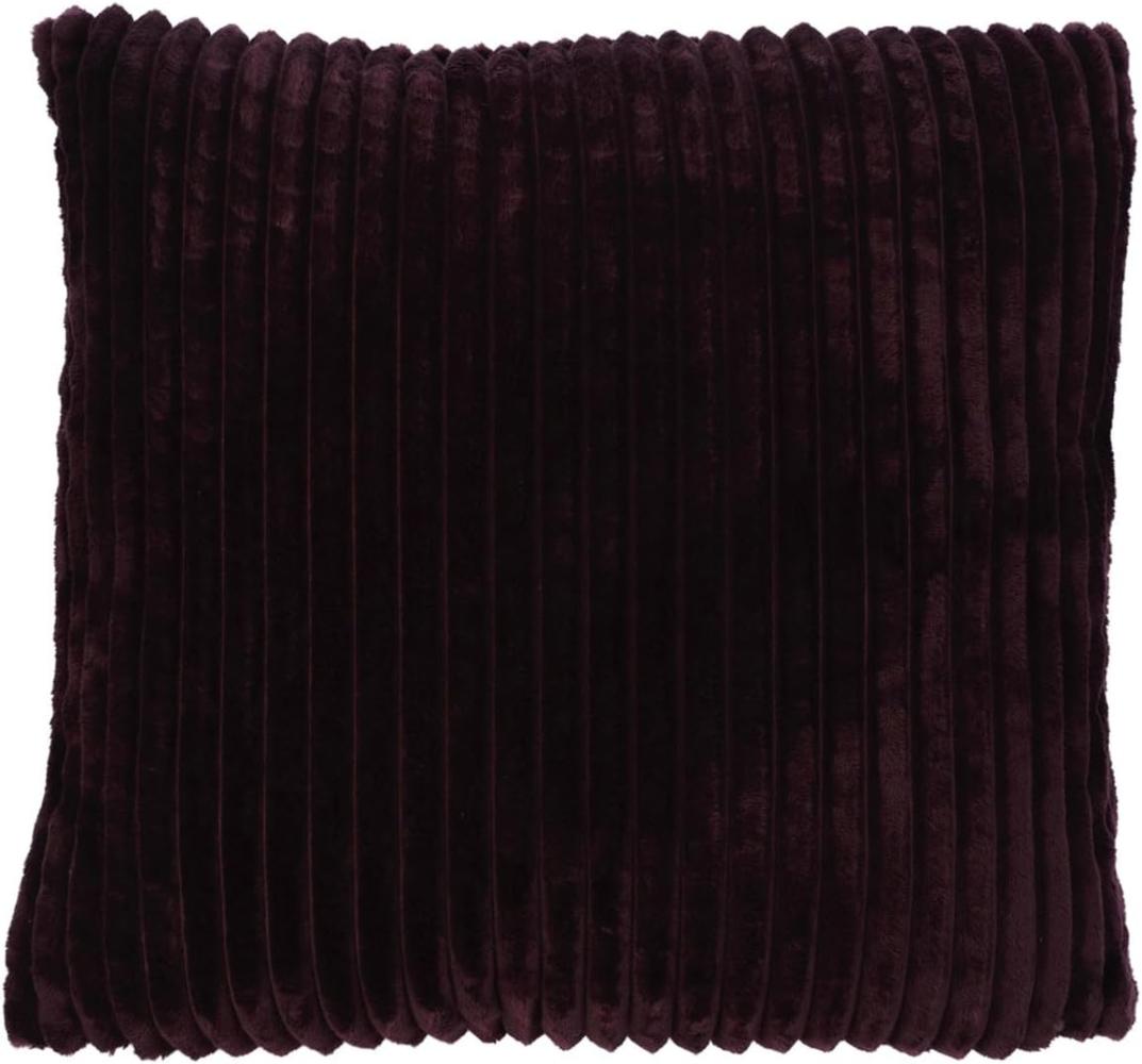 Gözze - Kuschelweicher Kissenbezug in Cord Optik, 2er Set, 50x50 cm - Brombeere Bild 1