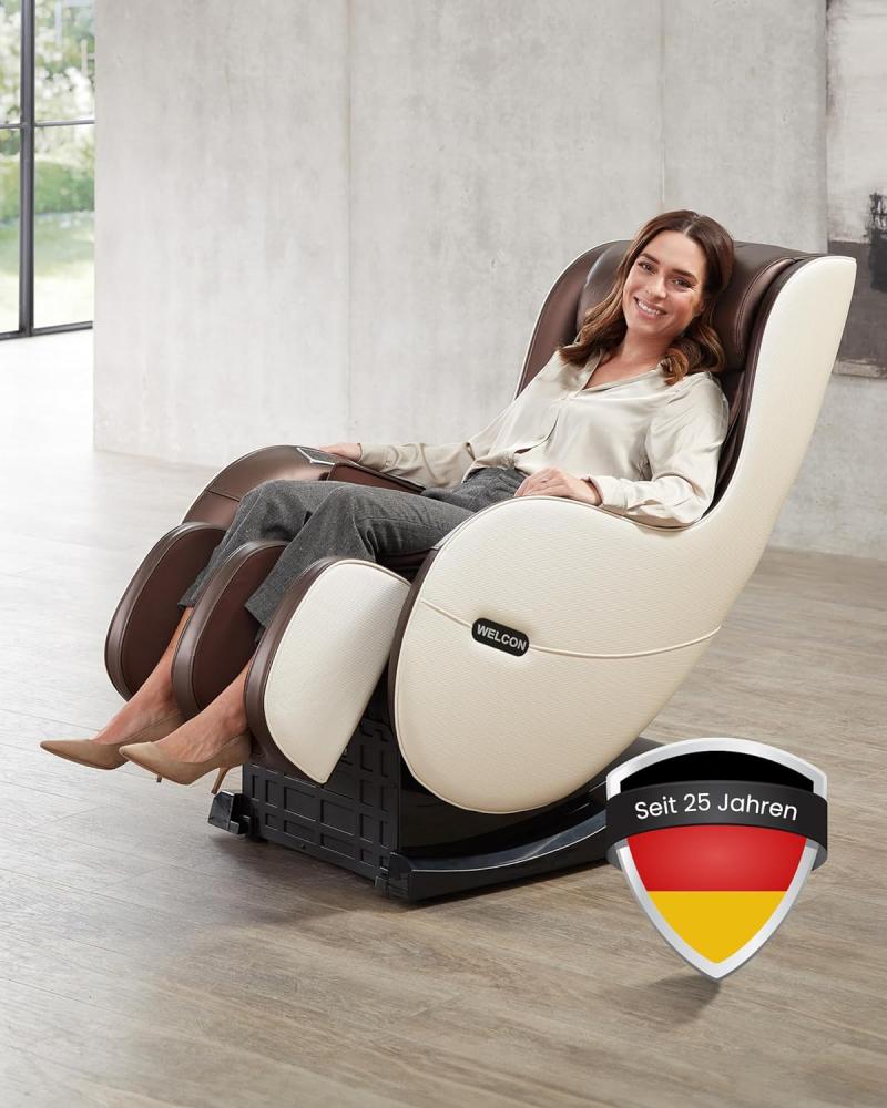 'Easyrelaxx' Massagesessel in Braun-Beige Bild 1