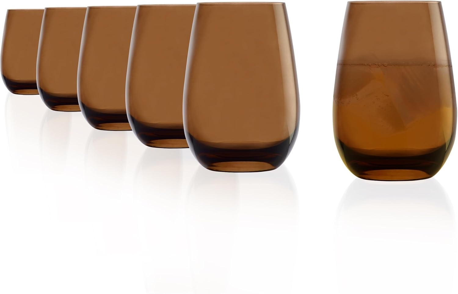 Stölzle Lausitz ELEMENTS Becher 465 ml braun 6er Set Bild 1