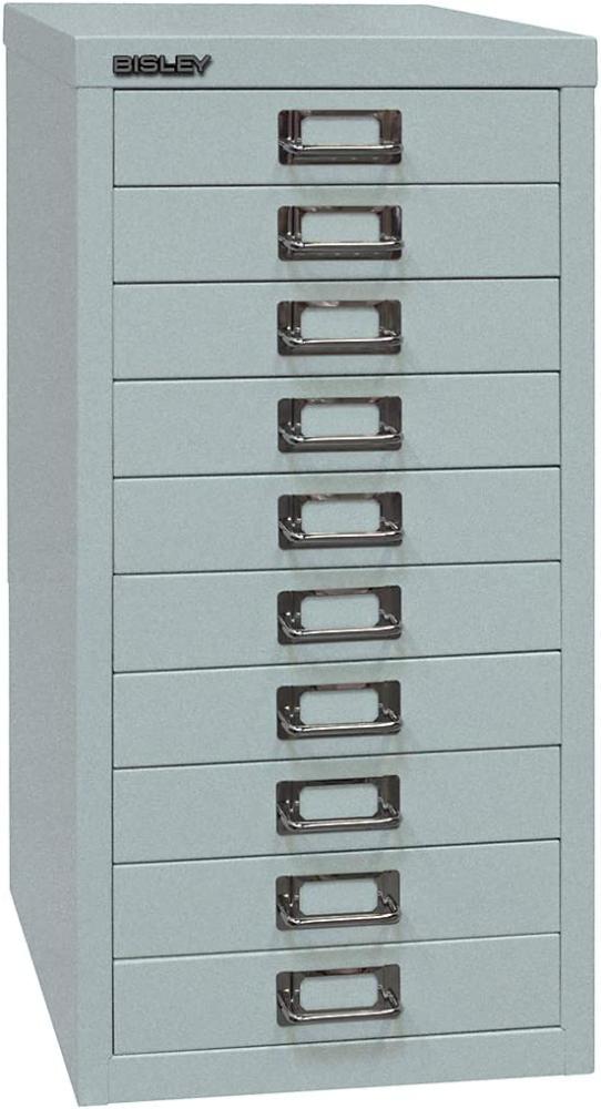 Bisley MultiDrawer™, 29er Serie, DIN A4, 10 Schubladen, Farbe silber Bild 1