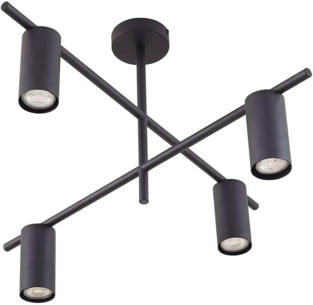 Lindby Deckenleuchten Marilou, Metall, Schwarz IP20, 1 x 10 W LED Bild 1